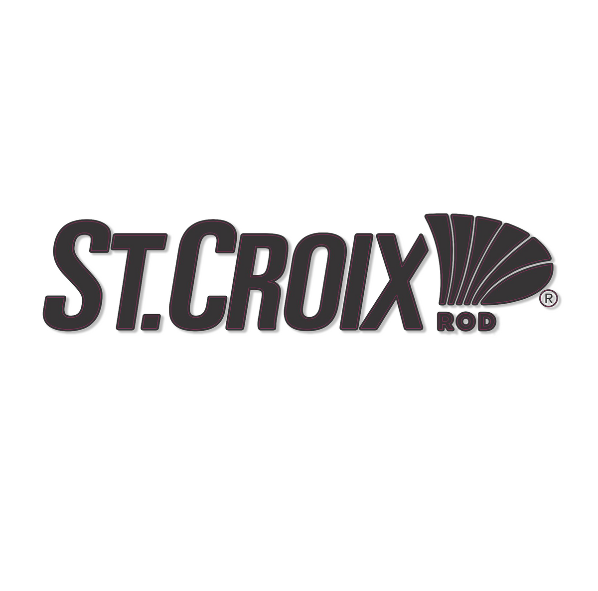 St. Croix Rods Black Decal