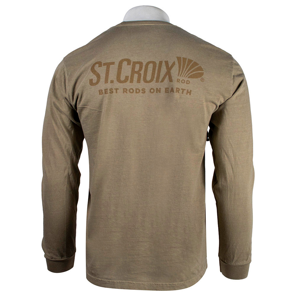 St Croix Khaki Comfort Colors Long Sleeve product image 5