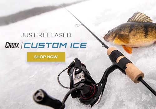 All New Croix Custom Ice rod from St Croix.  Seek perch, walleye and other fish in hardwater situations 