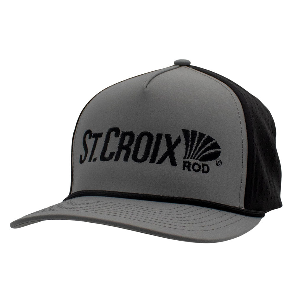 St Croix 10/10 5 Panel Rope Hat- Grey/Black Hat product image 2
