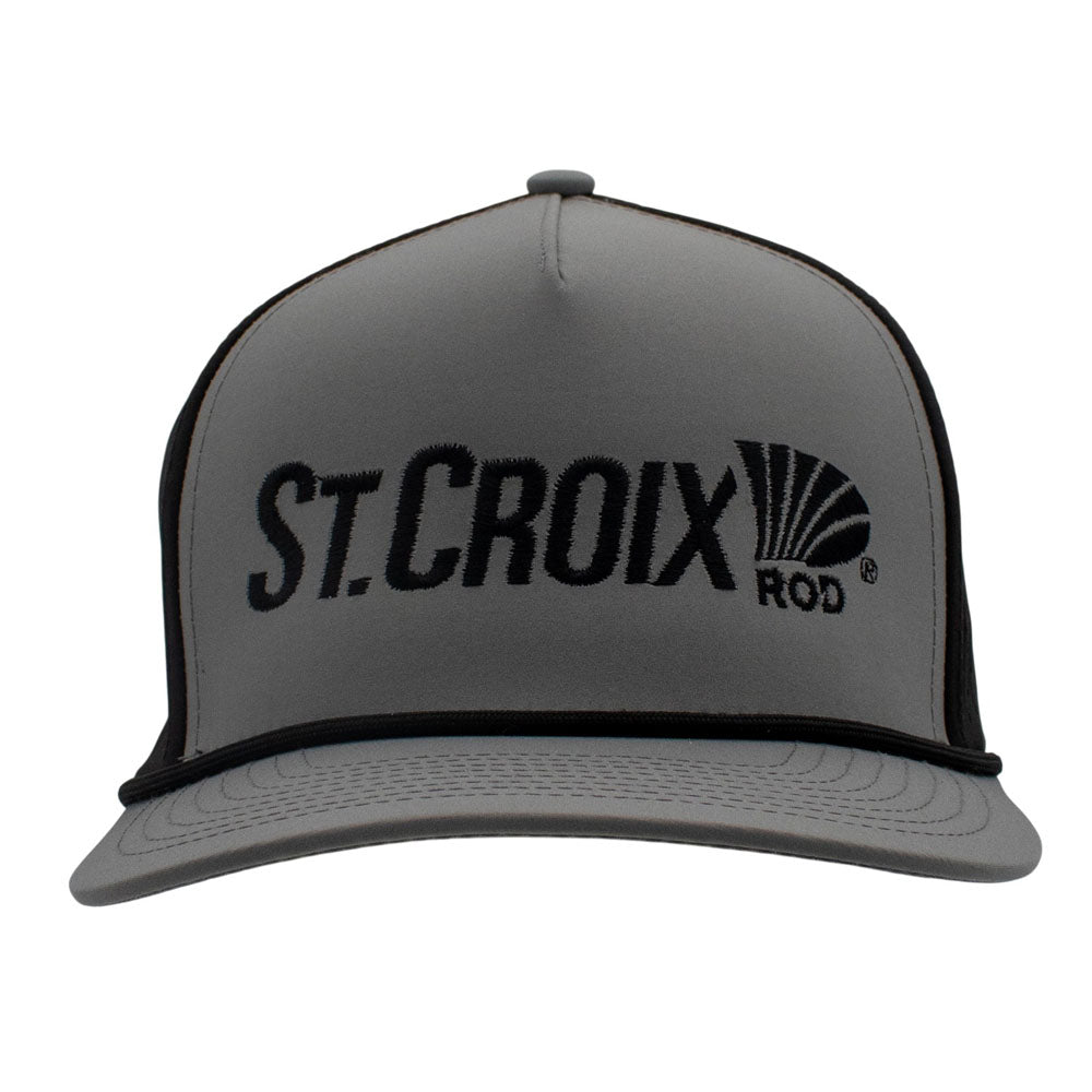 St Croix 10/10 5 Panel Rope Hat- Grey/Black Hat product image 3

