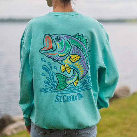 St Croix Chalky Mint Comfort Colors Crewneck Sweatshirt product image 1
