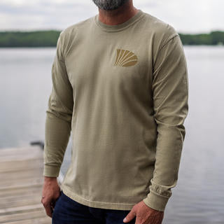 St Croix Khaki Comfort Colors Long Sleeve product image 1
