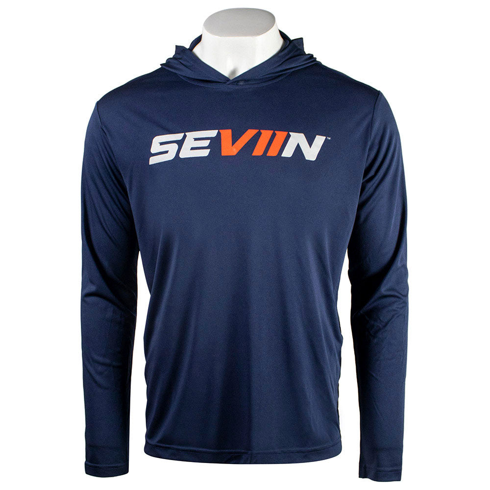 SEVIIN Navy Performance Hooded Long Sleeve product image 1
