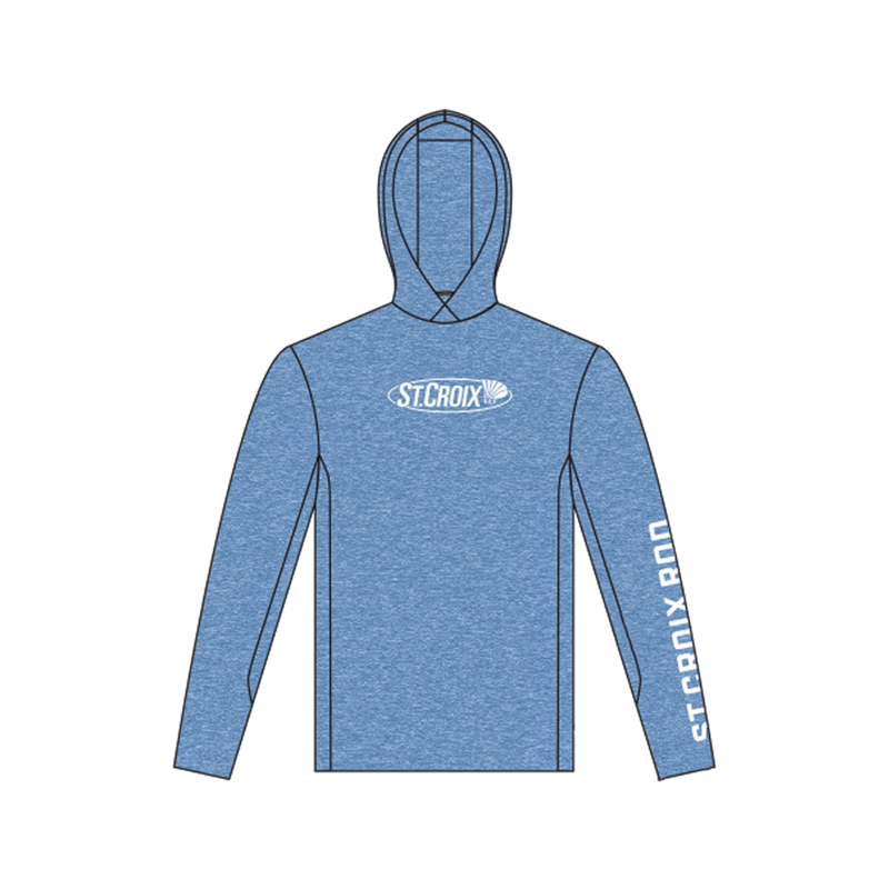 Heather Blue performance LS Hood