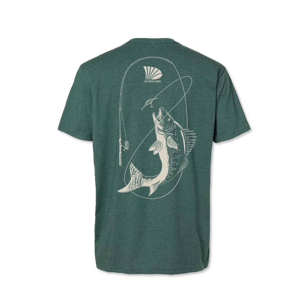 Heather Green Walleye Tee