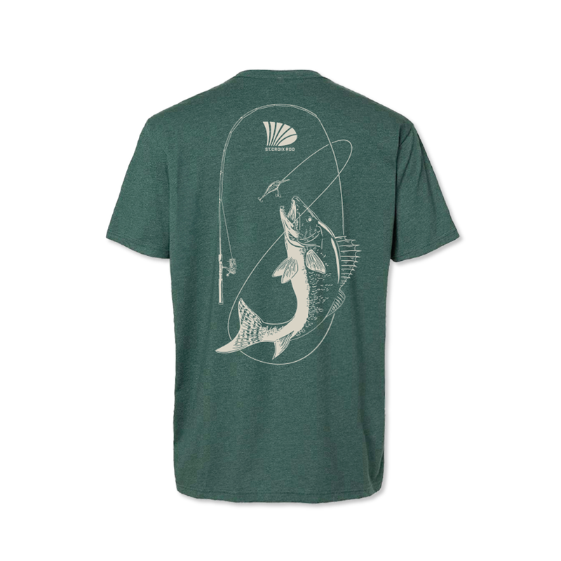 Heather Green Walleye Tee