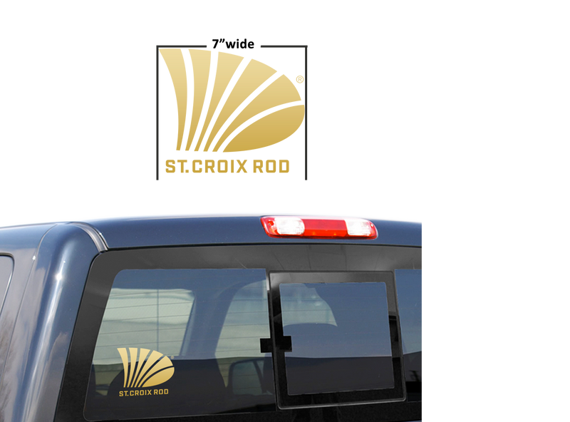 St. Croix 7" Gold Decal