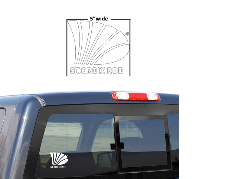 St. Croix 5" White Decal